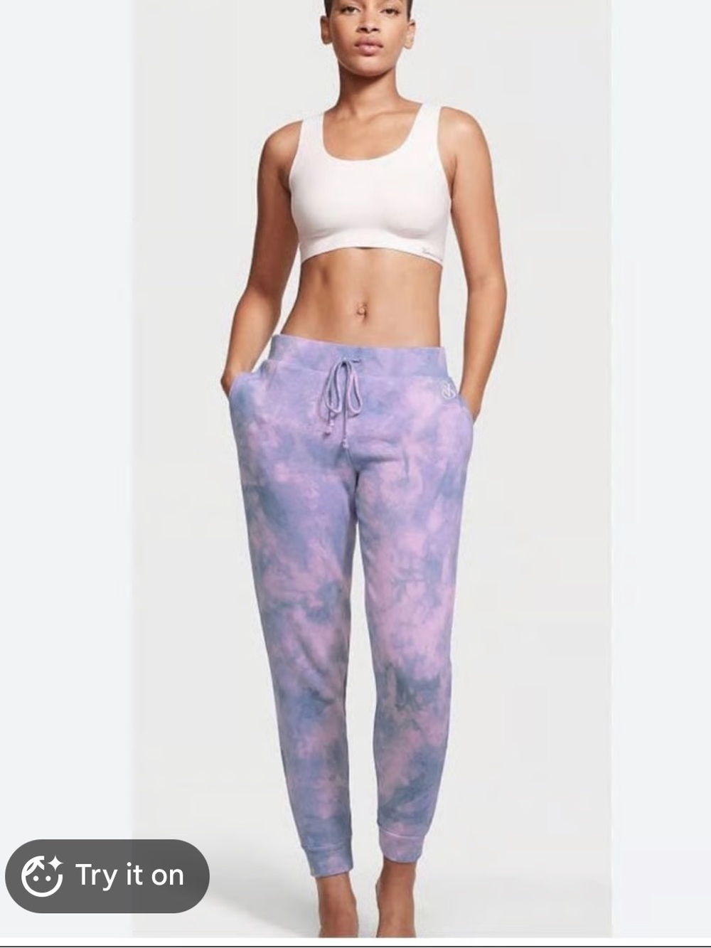 Victoria’s Secret Tie-Dye Pink & Purple Jogger Sweatpants